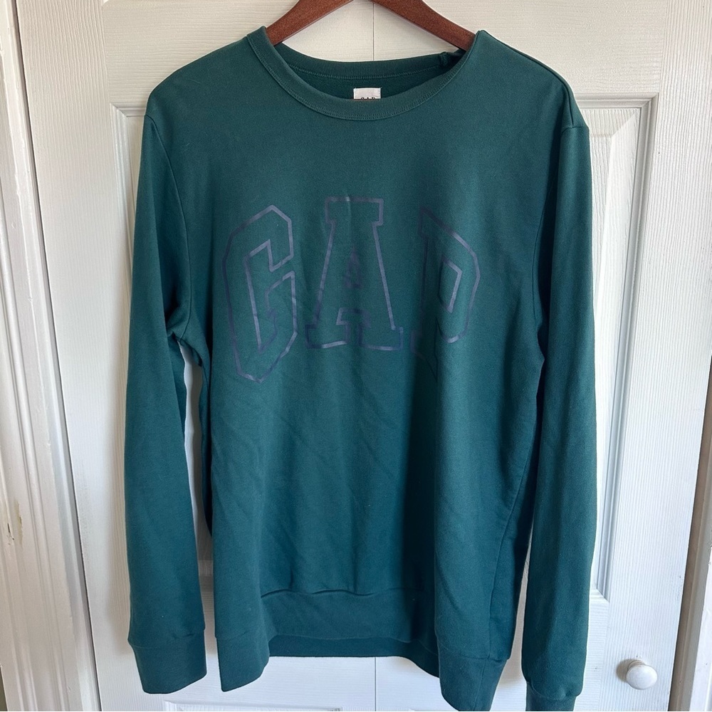 Gap Logo Sweatshirt Crewneck Lightweight Basic Large